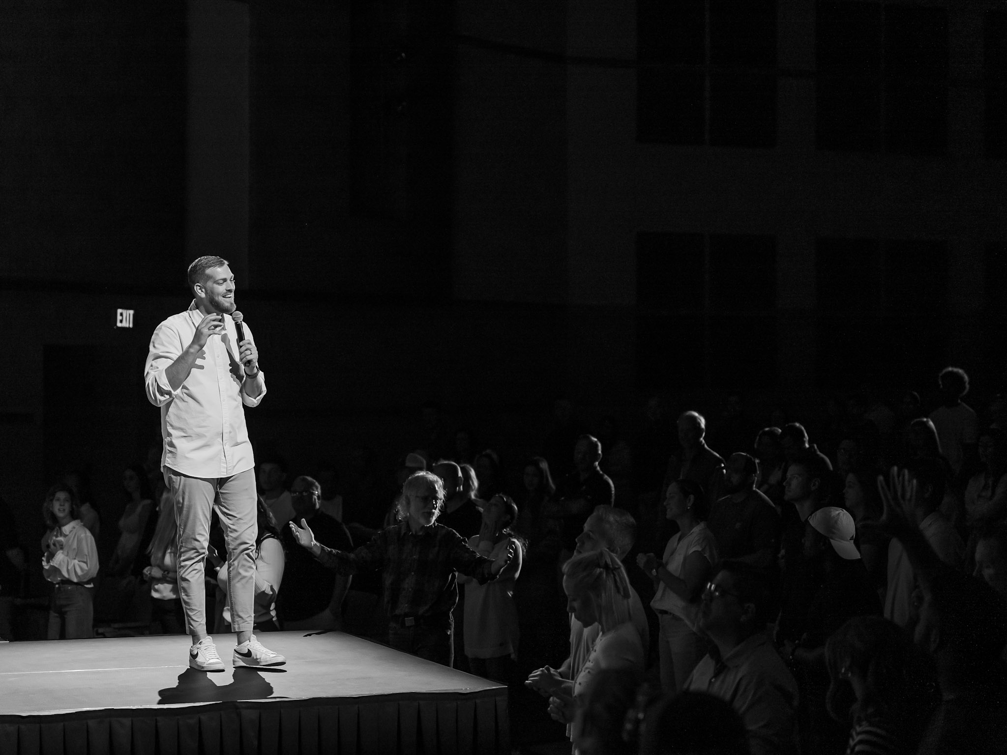 Pastor Chad Spencer teaching