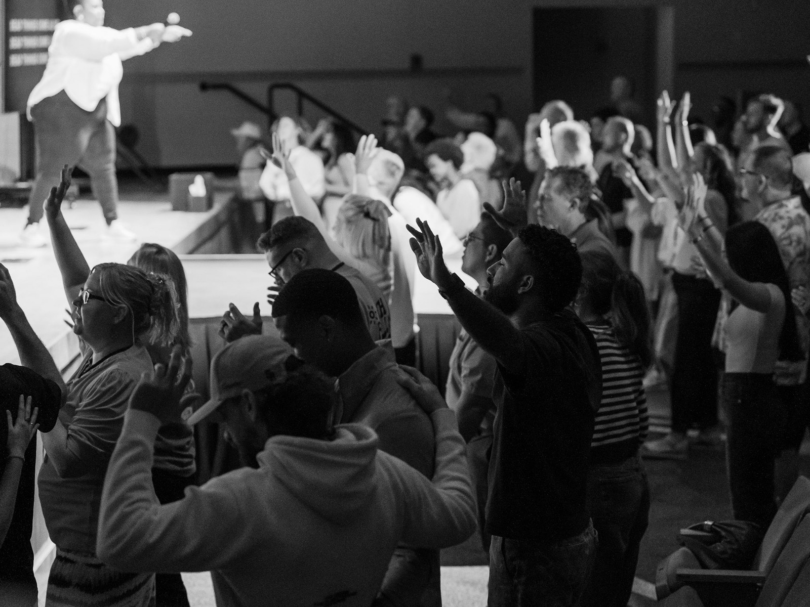 Congregation worshipping at Legacy Church