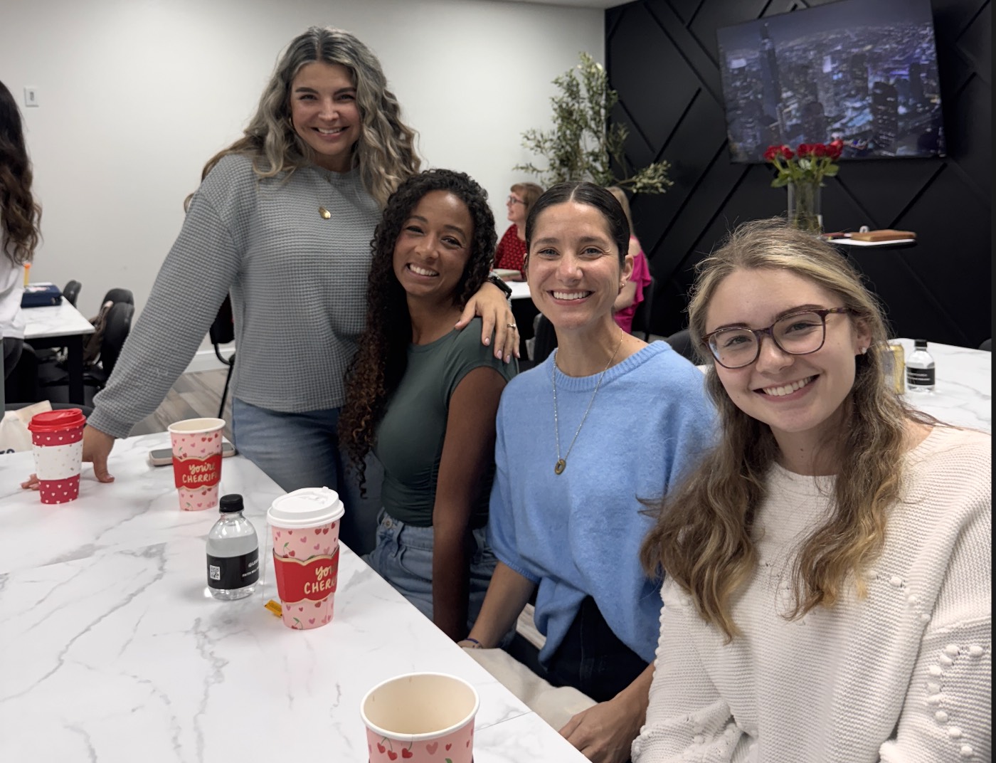 Women connecting at discipleship